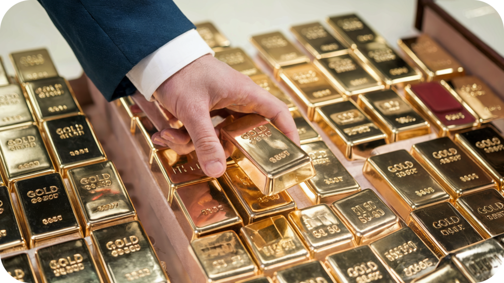 Gold Trading With Gold Bars Isolated On Kpkg3Luyspy4Ryoskk Koq 03Jkh5 1Rec Cypcodvy6G@2X